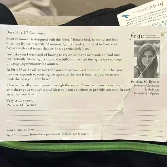 Fit 4 u swimsuit, size 14, NWT - Picture 6 of 6